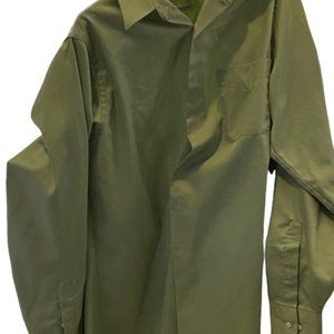 Men’s Geoffrey Beene Light Green Button Up Dress Shirt - Size 15 1/2, 34/35